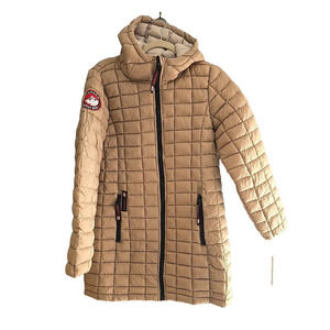 Canada Weather Gear Glacier Shield Tan Packable Hooded Jacket Womans Size Medium